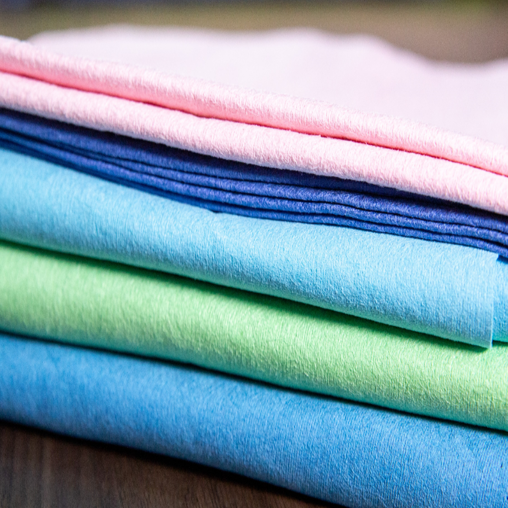 Microfilament cleaning Non-woven fabric